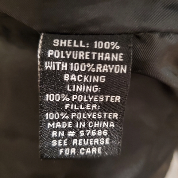 NewLook Faux Leather Jacket Size Medium. - Picture 5 of 8